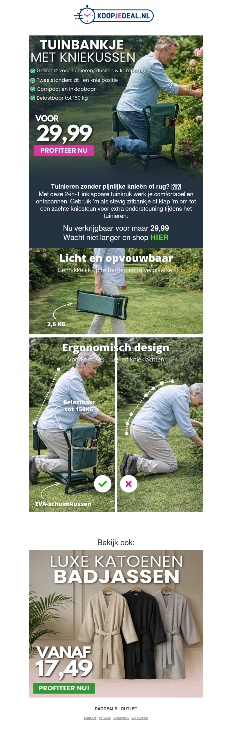 Tuinieren zonder Knie- of Rugpijn? Tuinieren zonder Knie- of Rugpijn?