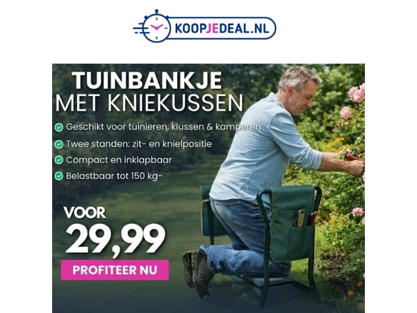 Tuinieren zonder Knie- of Rugpijn?