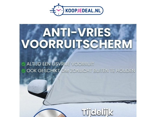 Nooit meer in de ochtend krabben? 🚗