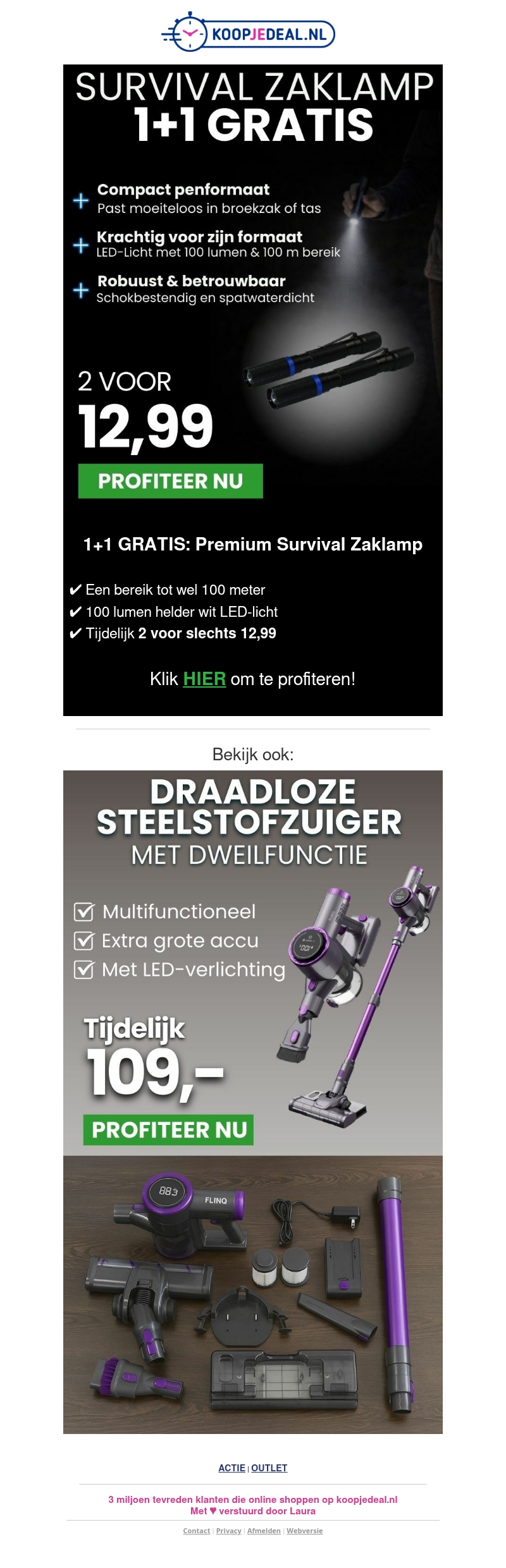 Nieuw: 2 Zaklampen voor 12,99 🔦 Nieuw: 2 Zaklampen voor 12,99 🔦