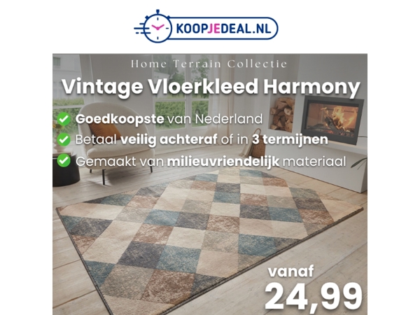 Vintage Vloerkleed vanaf 24,99 🌟