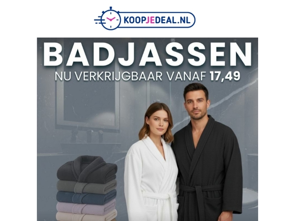 Luxe Badjassen nu Spotgoedkoop! 🫧