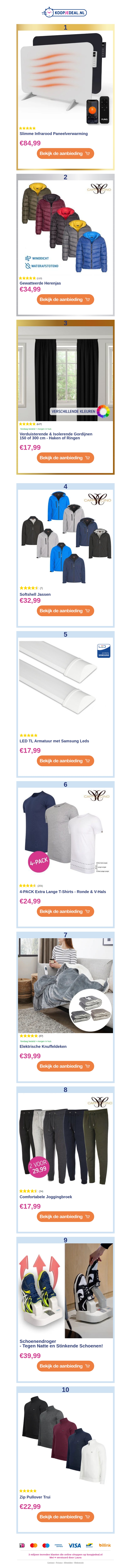 Top 10 Deals van deze week ⭐ Top 10 Deals van deze week ⭐