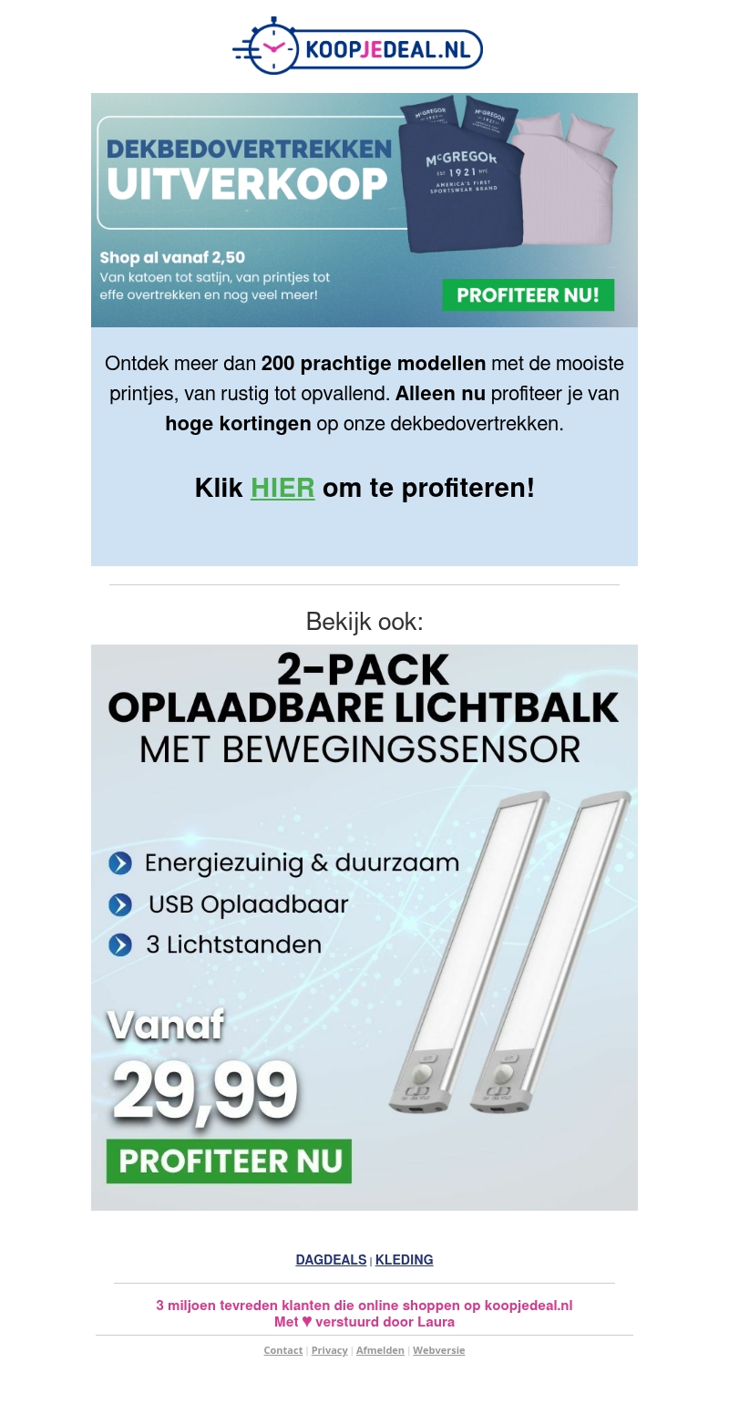 Dekbedovertrek Uitverkoop ๐จ Dekbedovertrek Uitverkoop ๐จ
