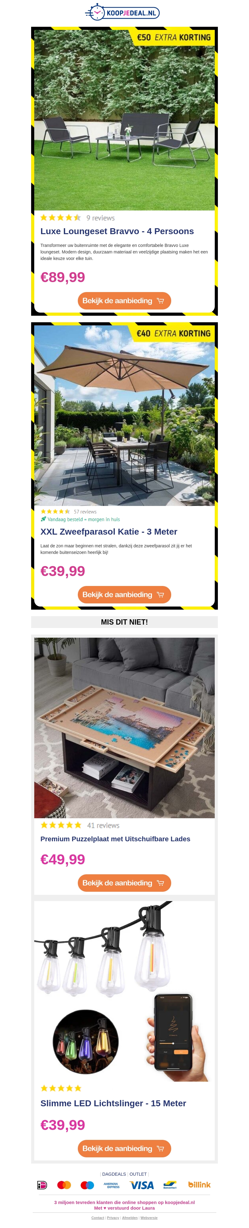 UITVERKOOP: Loungeset & Zweefparasol! UITVERKOOP: Loungeset & Zweefparasol!