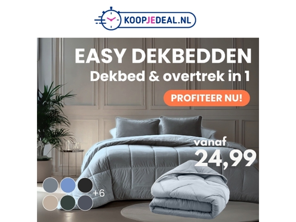 Actie: Easy Dekbedden nu 24,99 β¨