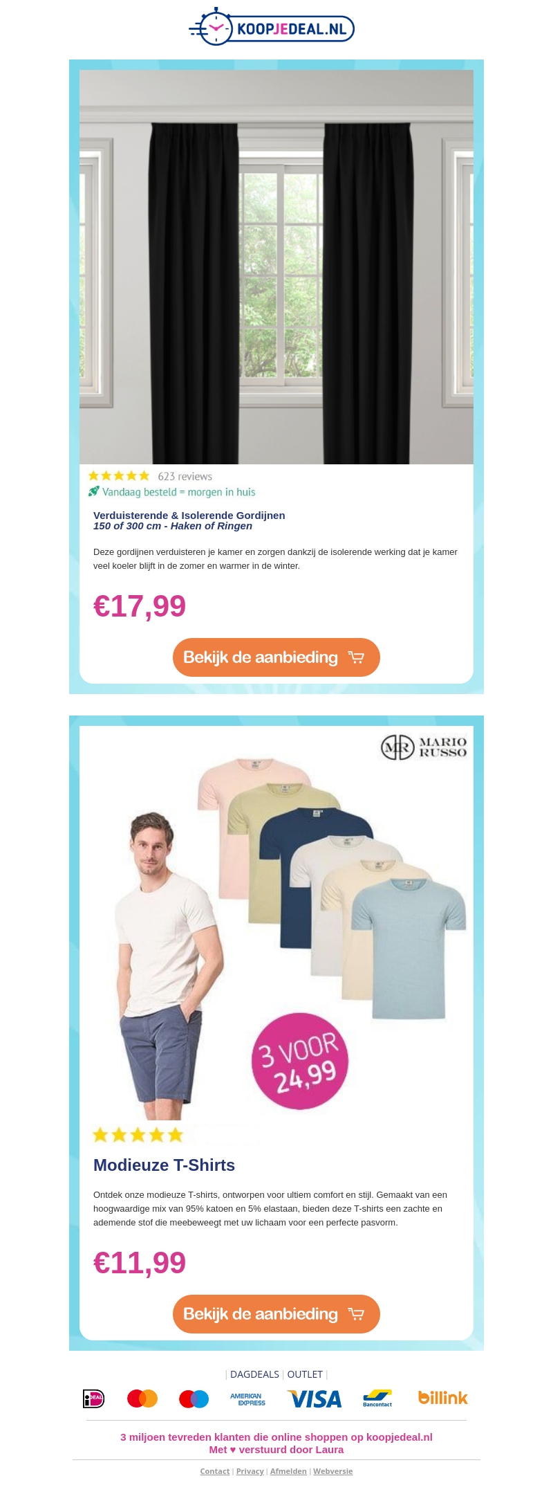 Verduisterende Gordijnen 😍 | Modieuze T-Shirts 3 voor 24,99 👕 Verduisterende Gordijnen 😍 | Modieuze T-Shirts 3 voor 24,99 👕