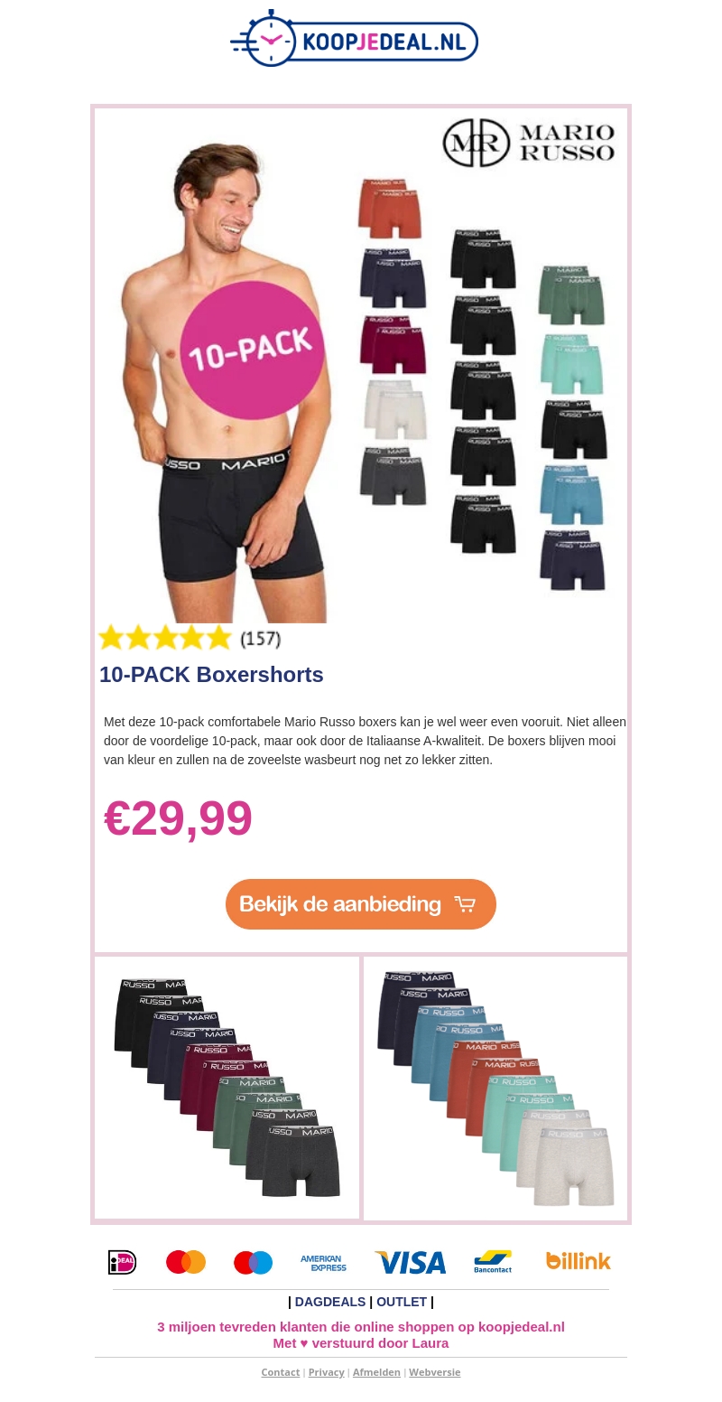 VOORDEELPACK: 10x Boxershort €29,99 🩳 VOORDEELPACK: 10x Boxershort €29,99 🩳