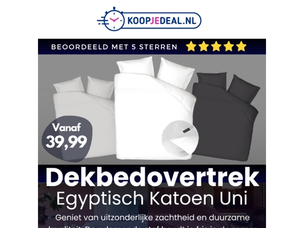 Slaap in pure luxe ✨ Egyptisch katoen