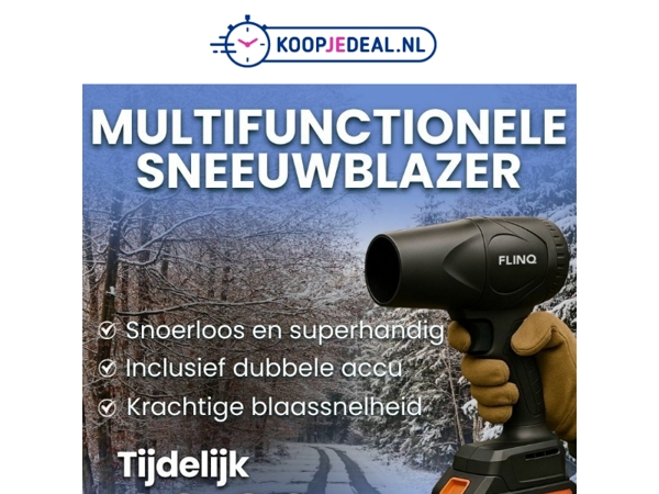 Multifunctionele Sneeuwblazer Nu 29,99 💨