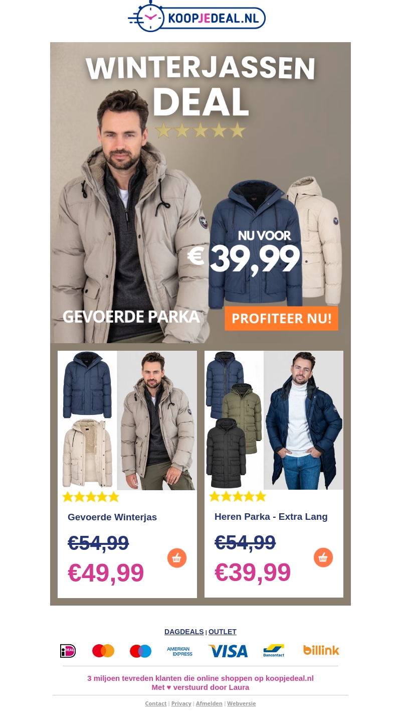 Laatste Kans: Winterjas €39,99 🧥 ❄️ Laatste Kans: Winterjas €39,99 🧥 ❄️