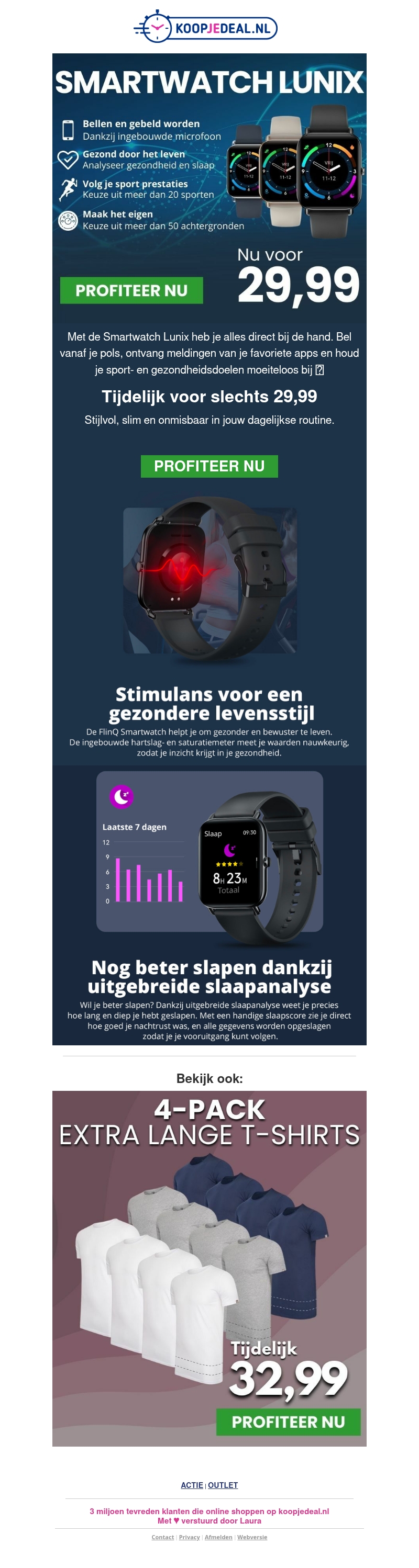 Smartwatch Lunix Tijdelijk 29,99 ⌚ Smartwatch Lunix Tijdelijk 29,99 ⌚