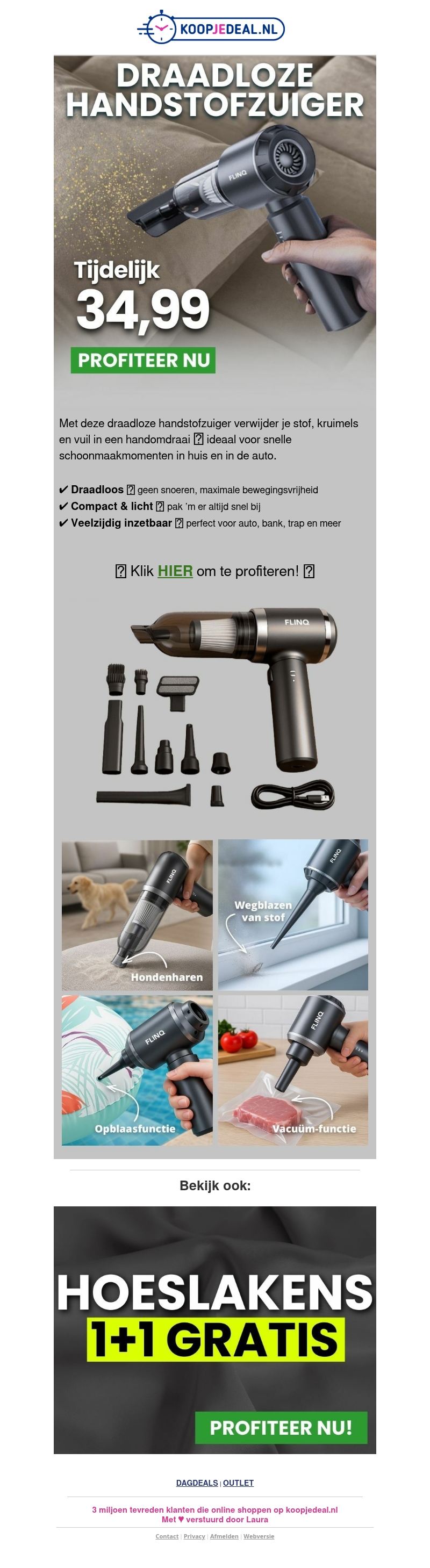 Multifunctionele Kruimeldief nu 34,99 🧹 Multifunctionele Kruimeldief nu 34,99 🧹