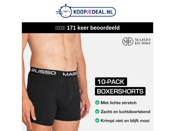 10 Boxershorts voor slechts €34,99 🩲