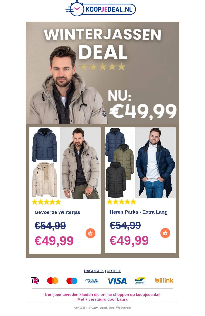 ACTIE: Winterjassen €49,99 🧥 ACTIE: Winterjassen €49,99 🧥
