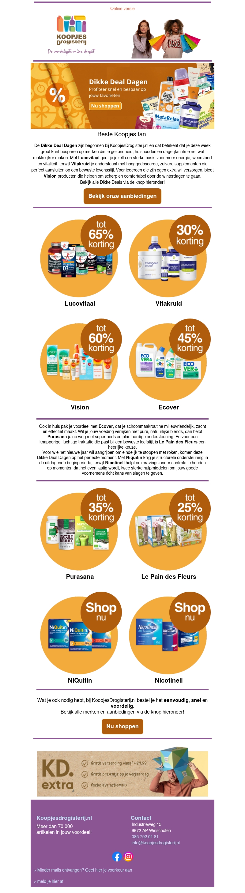 Dikke Deal Dagen: Begin je jaar extra voordelig! | KoopjesDrogisterij Dikke Deal Dagen: Begin je jaar extra voordelig! | KoopjesDrogisterij