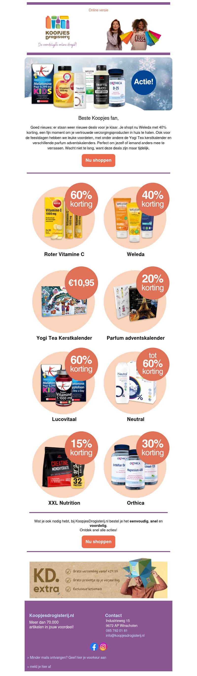 Tijdelijke deals voor jou geselecteerd | KoopjesDrogisterij.nl Tijdelijke deals voor jou geselecteerd | KoopjesDrogisterij.nl