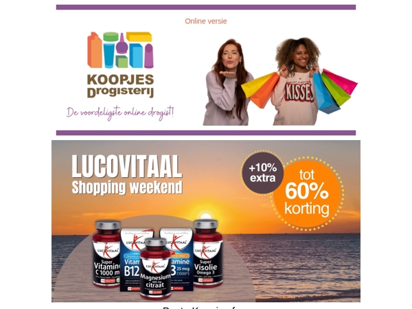Geniet van heerlijke deals op onder andere Vitals, Marcel's Green Soap en Metagenics!