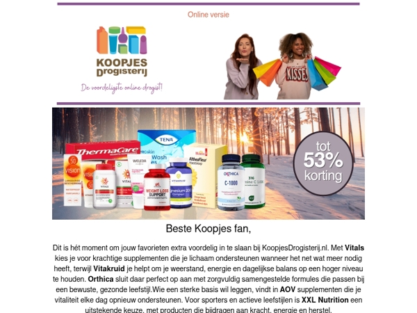 Met deze code pak je 5% extra korting op de toppers in deze nieuwsbrief!