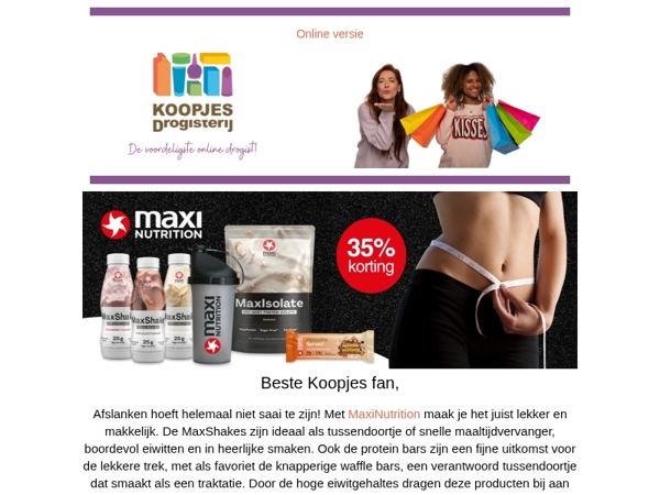 Verantwoord genieten met korting op MaxiNutrition | Ontdek alle acties!