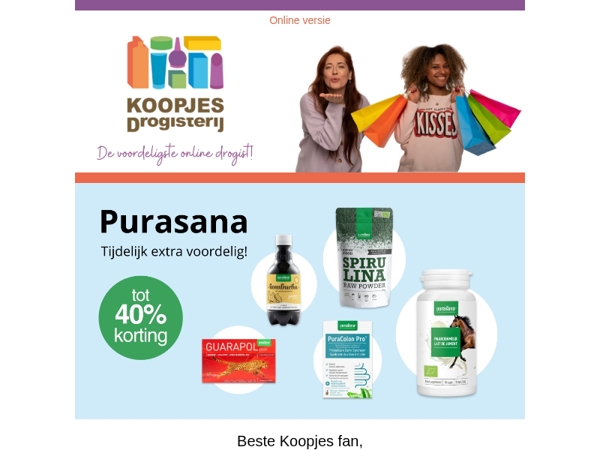 Bewust kiezen doe je met Purasana 🌿 | KoopjesDrogisterij.nl