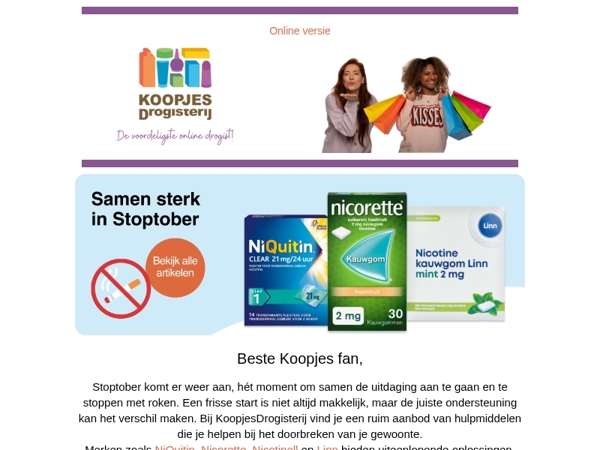 Pak jouw voordeel: tot 50% korting op topmerken! | KoopjesDrogisterij.nl