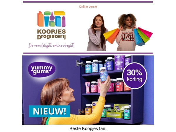 Nieuw in ons assortiment: de supplementen van Yummygums!