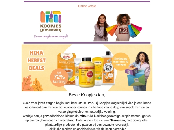 Welke herfstaanbieding pak jij dit weekend mee? Bolsius, Vitakruid of Valdispert??