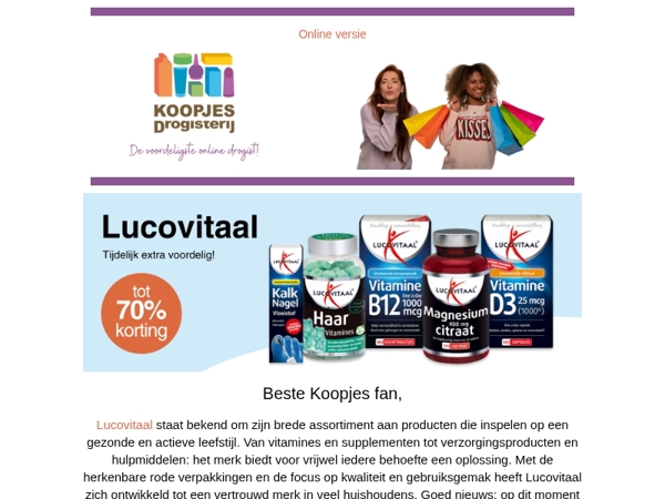 Pak je voordeel: Lucovitaal, Elmex, CB12 en meer in de aanbieding!