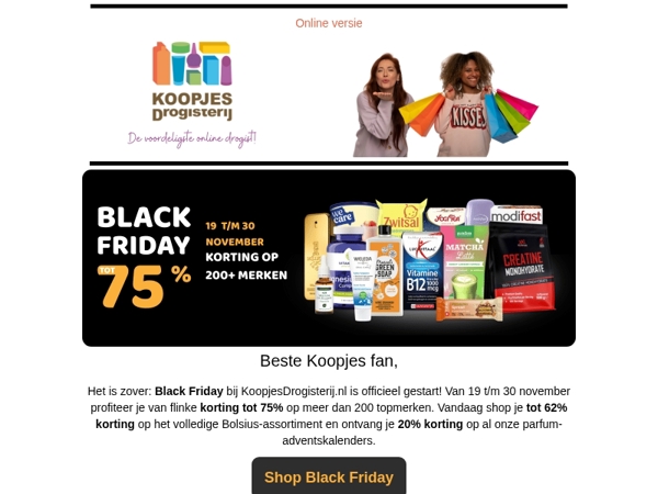 📣 Black Friday is hier: Dagaanbieding op Bolsius! | KoopjesDrogisterij.nl