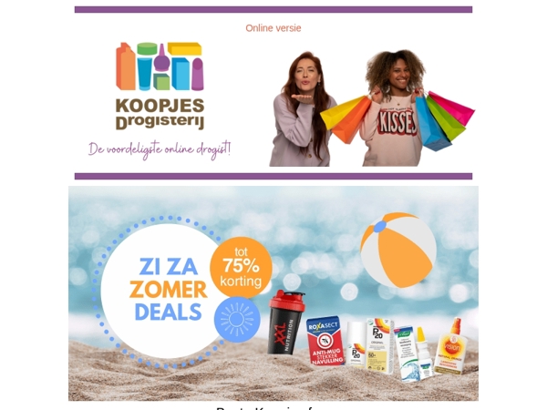Pak nu nog je kans om van de Zi Za Zomeraanbiedingen te genieten!
