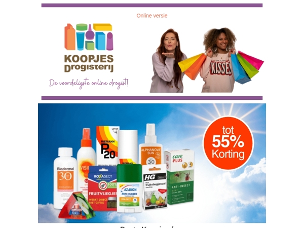 Zomer alarm! Extra hoge kortingen op zonnebrand en insectenbestrijding!