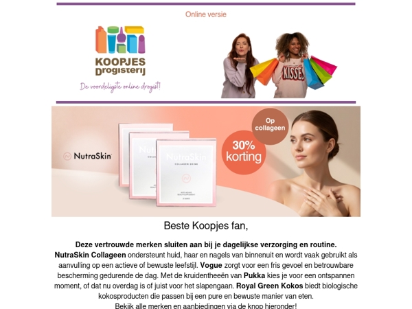 Welke dagelijkse favorieten mogen niet ontbreken? NutraSkin, Pukka of Royal Green?