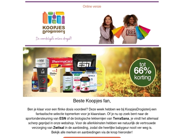 Welke aanbieding pak jij dit weekend mee? ThermaCare, ESN of Taft?