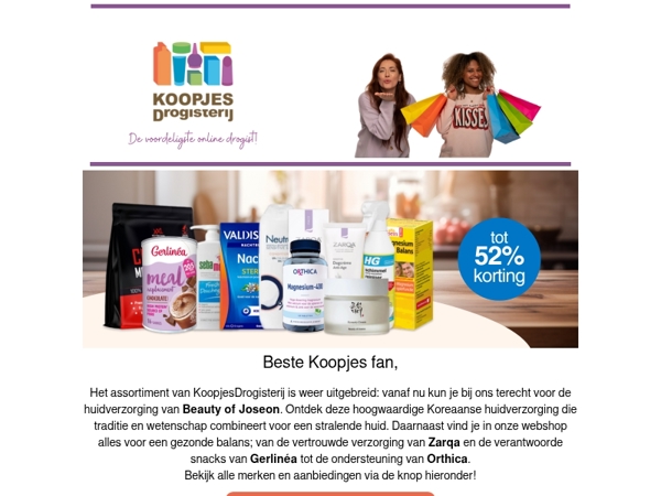 Nieuw: Beauty of Joseon + scherpe deals op o.a. HG en XXL Nutrition