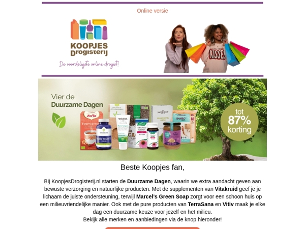 Kies bewust en bespaar slim tijdens de Duurzame Dagen!