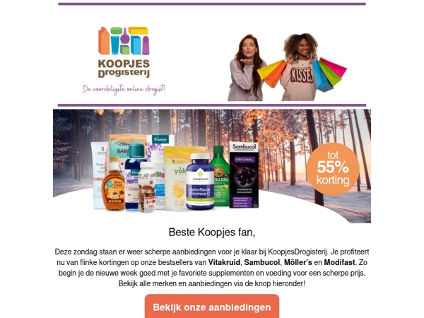 Zondagse deals: Tot 55% korting op topmerken!