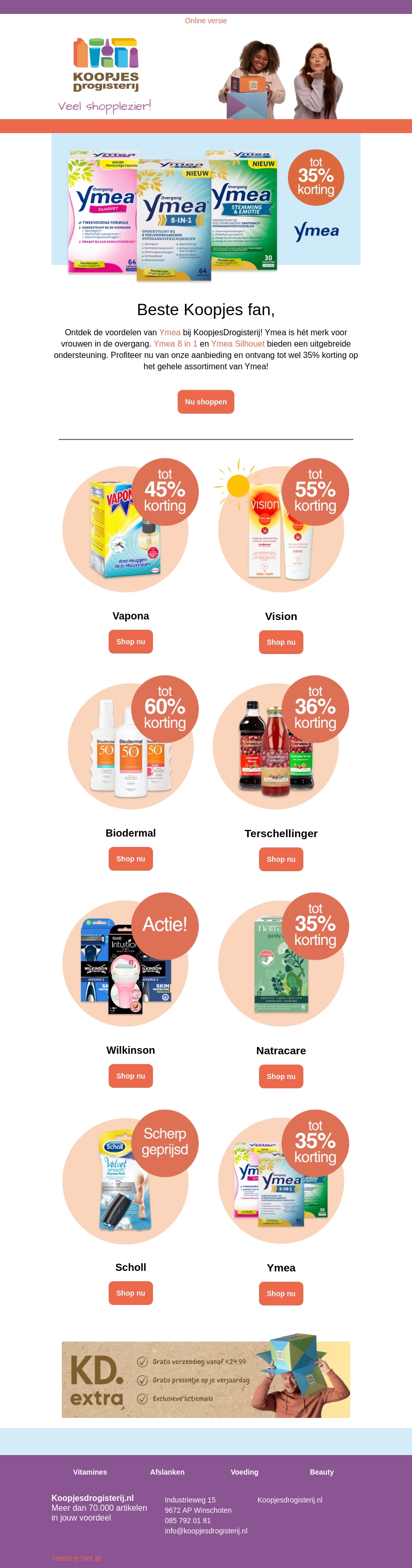 Tot 35% korting op Ymea & Natracare bij KoopjesDrogisterij! Tot 35% korting op Ymea & Natracare bij KoopjesDrogisterij!