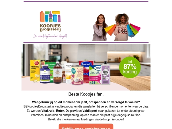 Welke vertrouwde producten pak jij met korting mee?