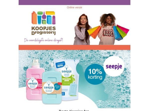 Ontdek de frisse en duurzame kracht van Seepje | Nu met 10% korting!