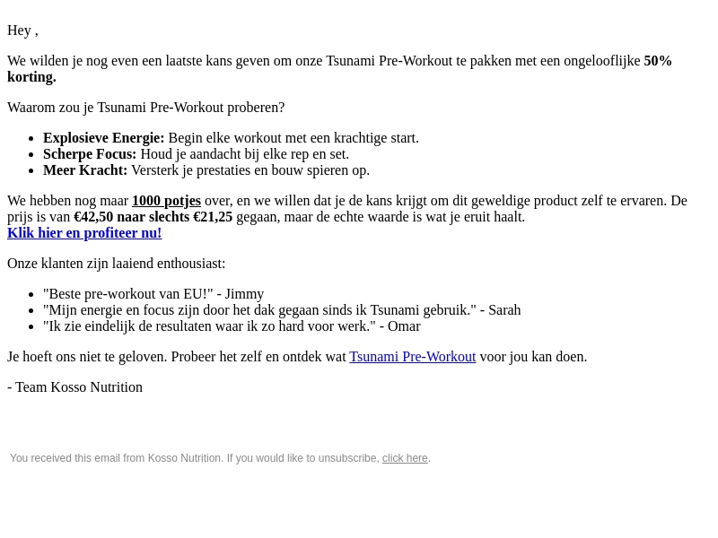 ๐ Laatste Kans: 50% Korting op Tsunami ๐ Laatste Kans: 50% Korting op Tsunami