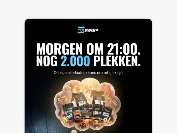 We tellen af tot de sale... ⏳