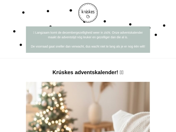 🎁 De Adventskalender gaat hard!