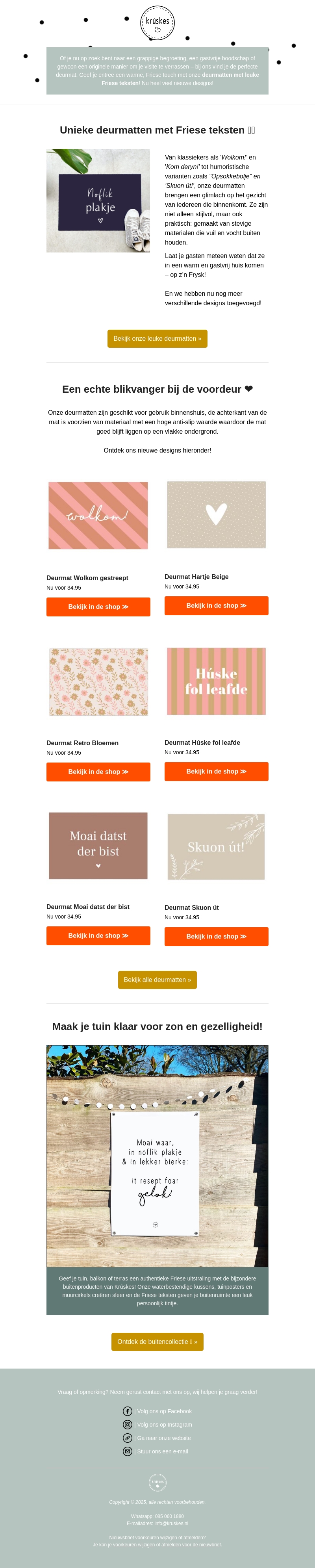 🏡 Prachtige nieuwe deurmatten! 🏡 Prachtige nieuwe deurmatten!