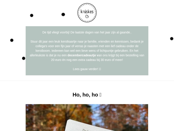 Het aftellen tot kerst kan beginnen! 🌲