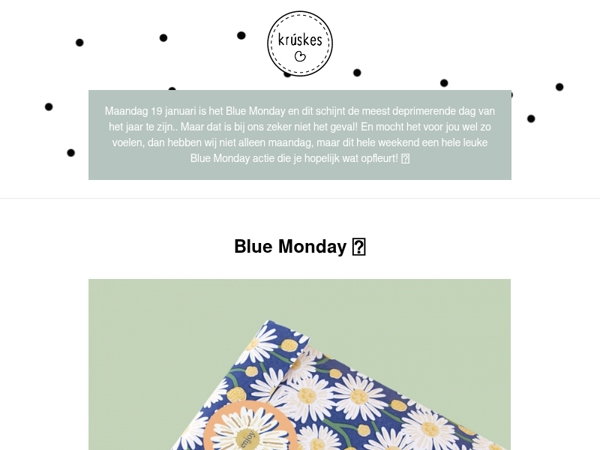 💙 Het Blue Monday Weekend is begonnen!