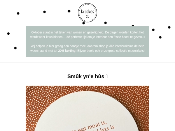 Haal de herfstgezelligheid in huis met onze (nieuwe) muurcirkels! 🍂