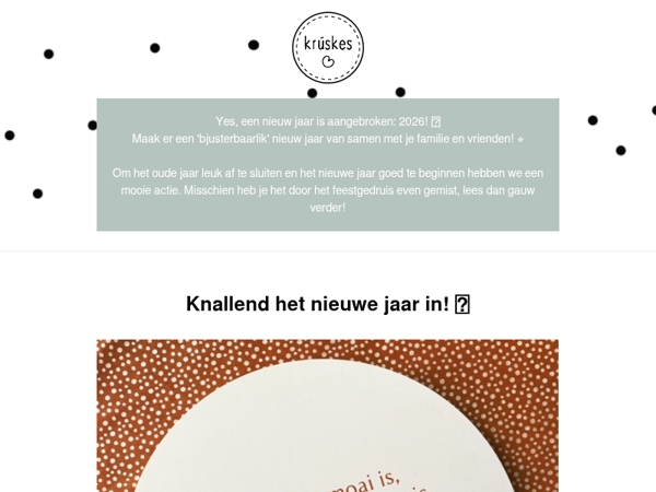 📢 Nieuwjaarsactie!