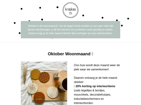 Tot 20% Woonmaandkorting, speciaal voor jou! 🙌🏻