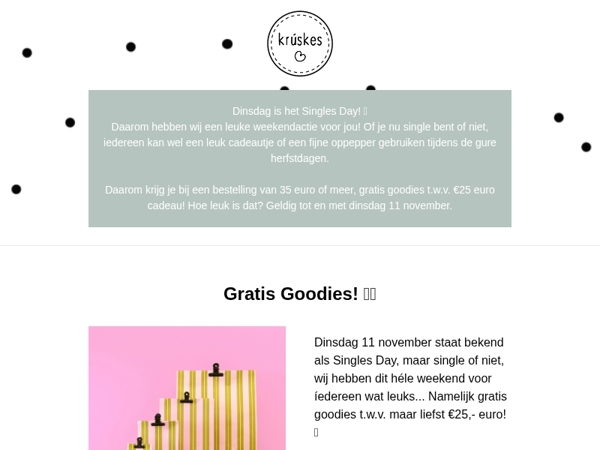 Singles Day Weekendactie! 🙌🏻